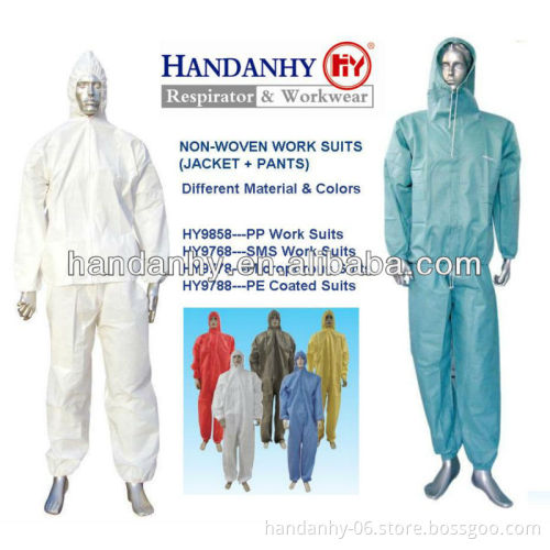 PP protective coveralls Non-woven disposable workware